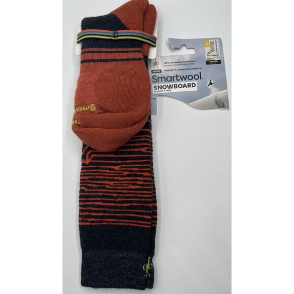 SMARTWOOL Adult Snowboard Full Cushion Iguchi Pattern OTC Socks Over The Calf L - Picture 3 of 4